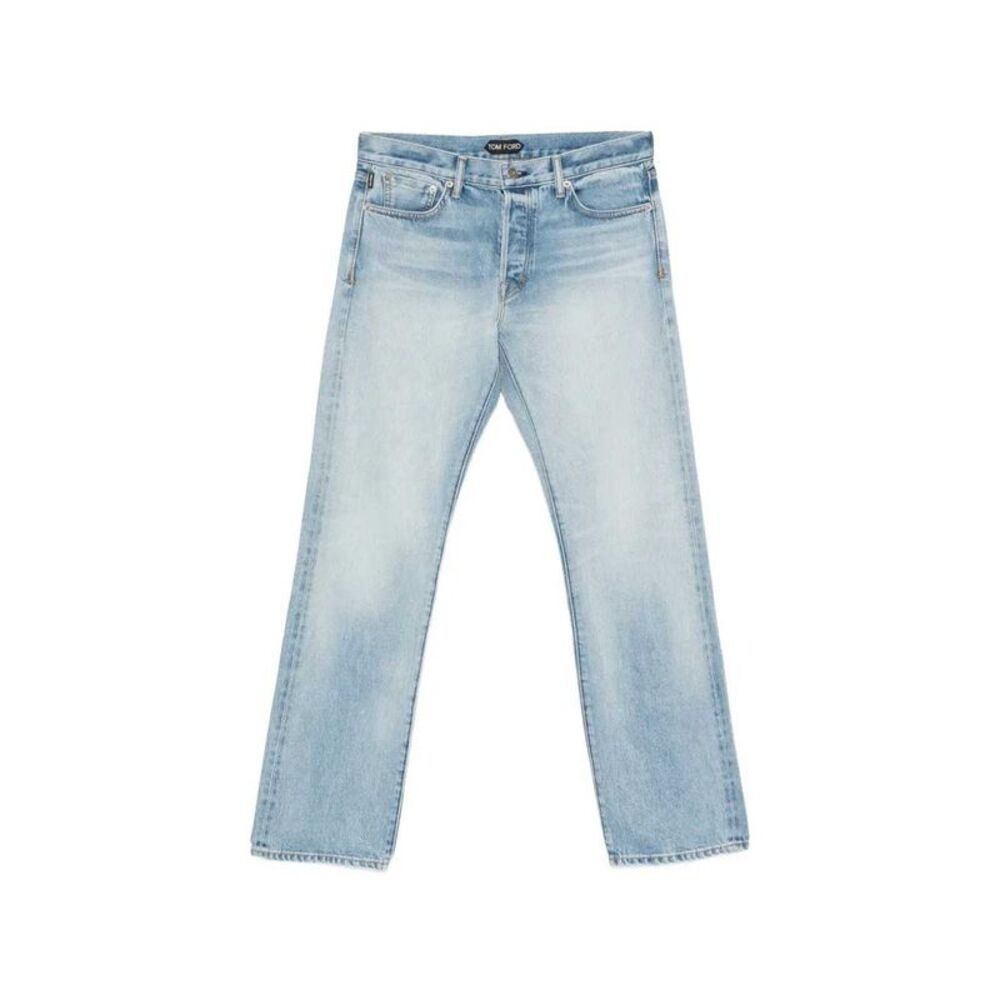 Tom Ford Men Faded Straight Jeans